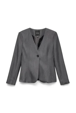 Americana manga larga cuello pico