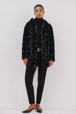 Anorak acolchado reversible efecto pelo