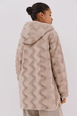 Anorak acolchado reversible efecto pelo