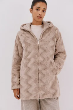 Anorak acolchado reversible efecto pelo