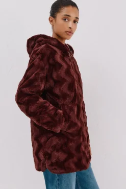 Anorak acolchado reversible efecto pelo