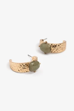 Aros Martillados con Piedra