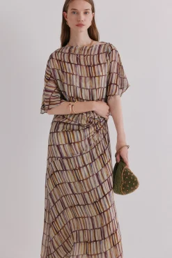 Aurora. Vestido estampado