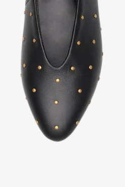 Bailarina tachas piel