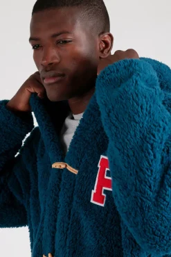 Bata corta borrego Paddington para hombre