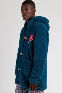 Bata corta borrego Paddington para hombre