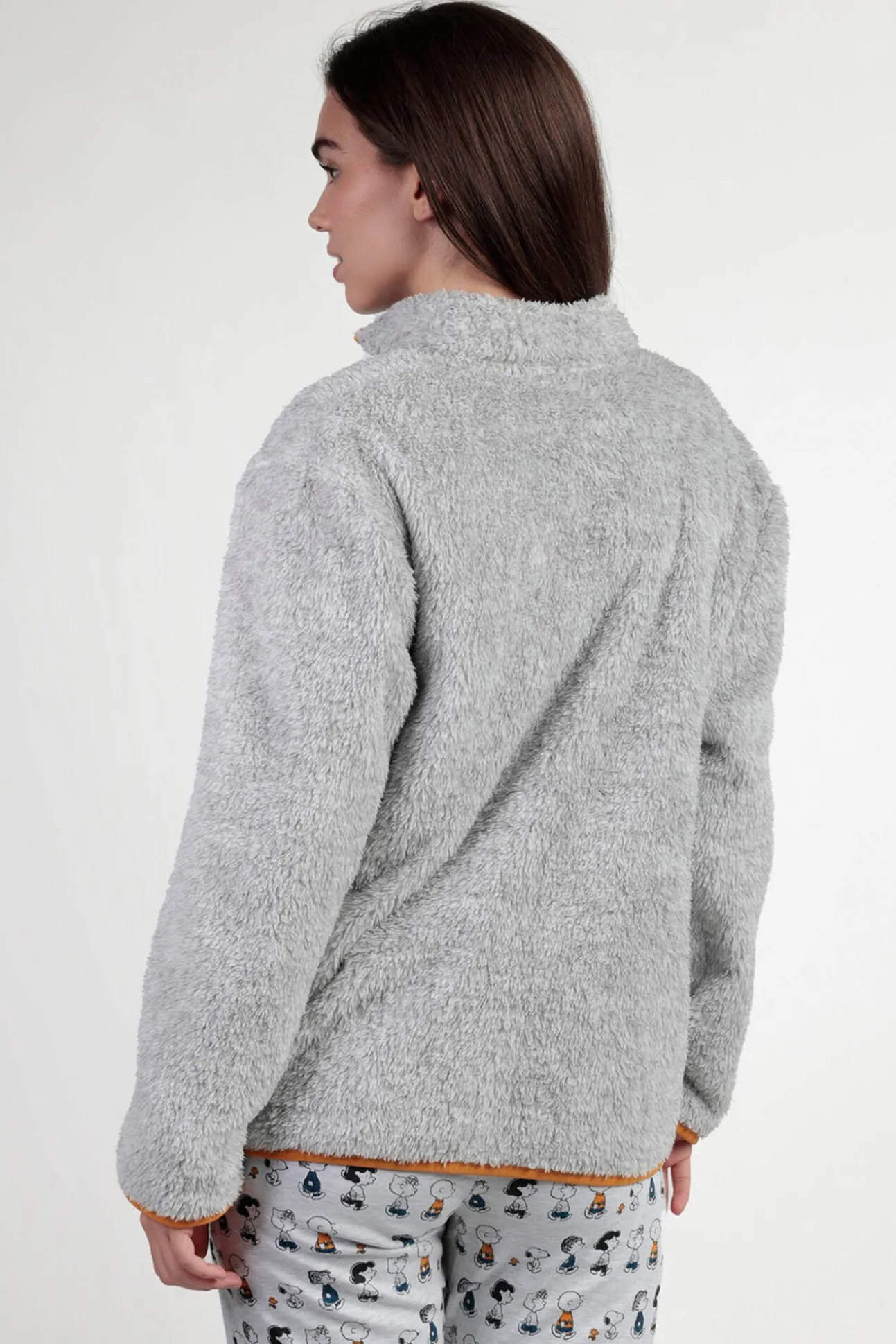 Bata corta borrego Snoopy&Friends para mujer