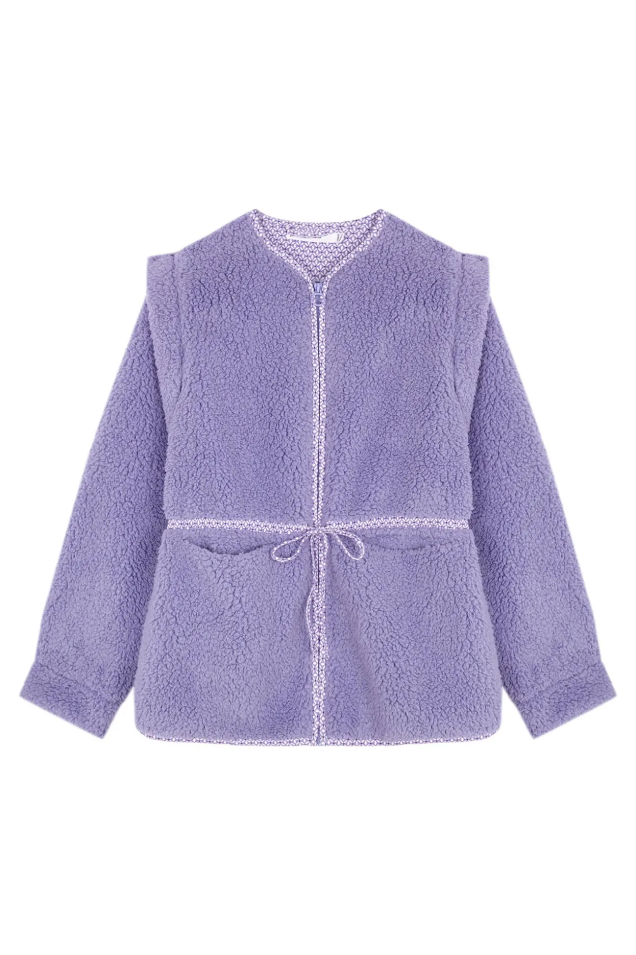 Bata corta borreguito lila