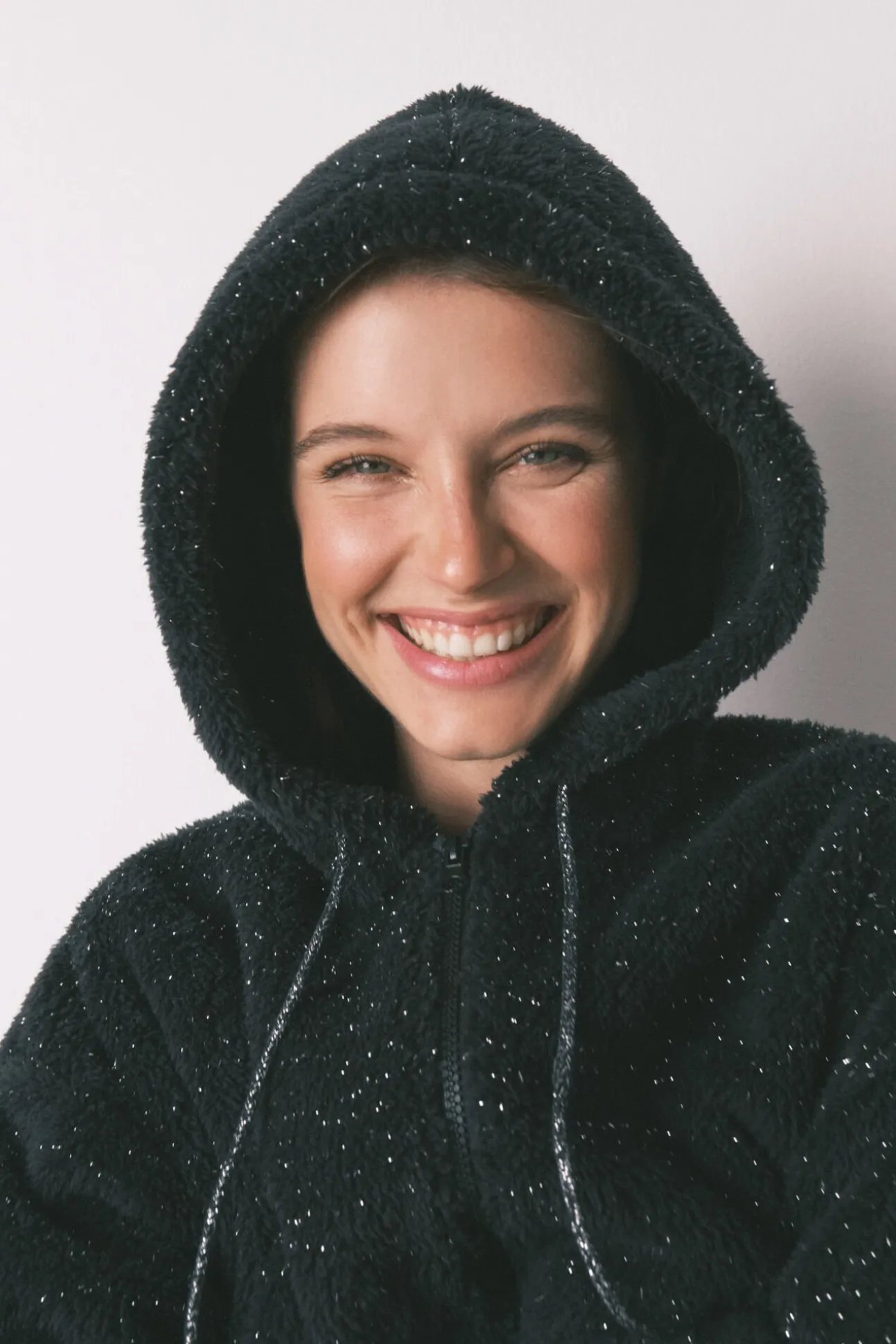 Bata corta borreguito negro "Día de muertos"