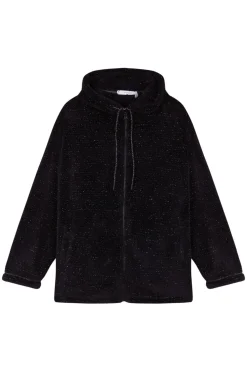 Bata corta borreguito negro 