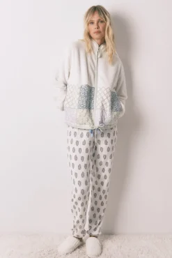 Bata corta borreguito patchwork