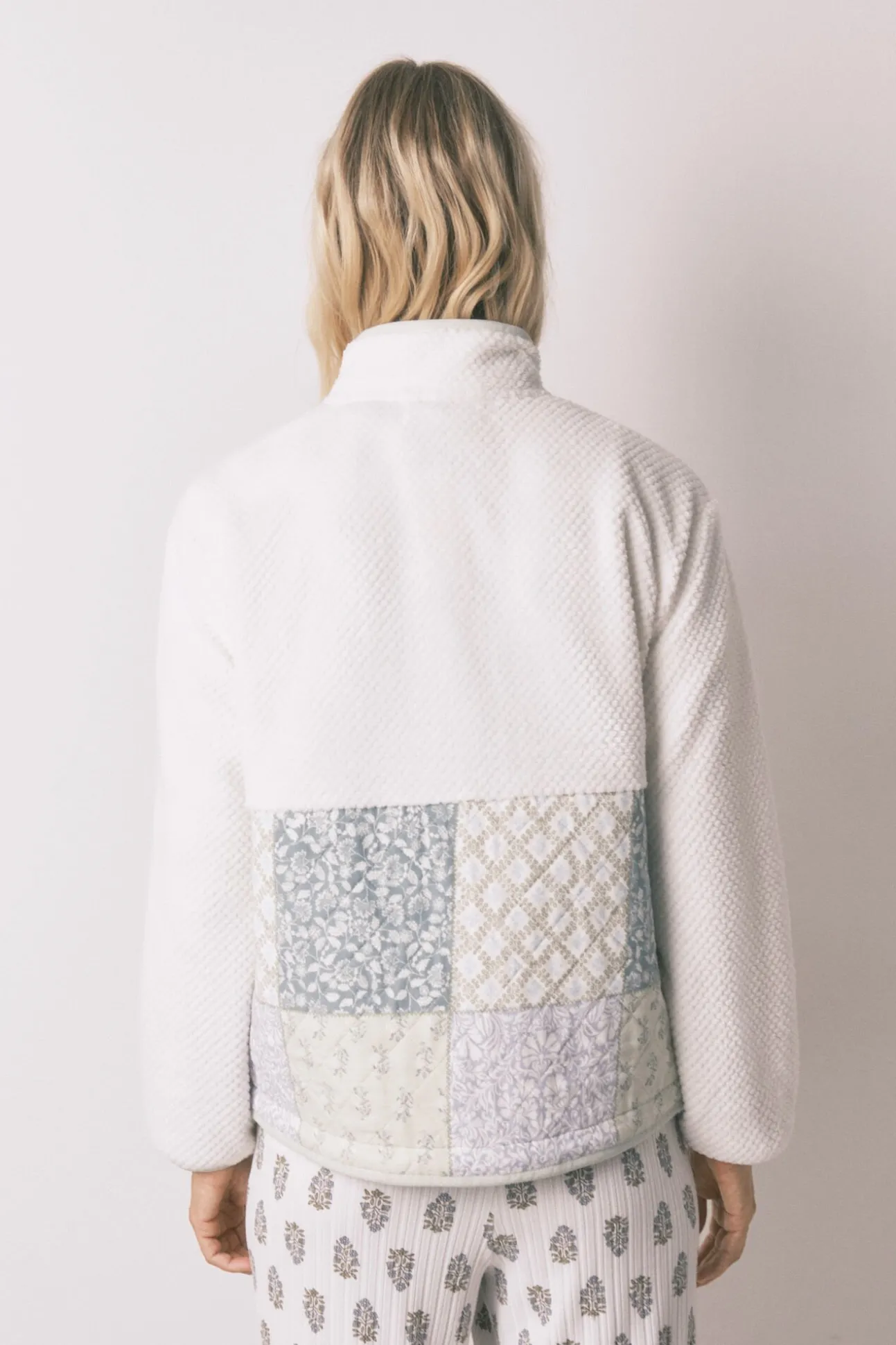 Bata corta borreguito patchwork