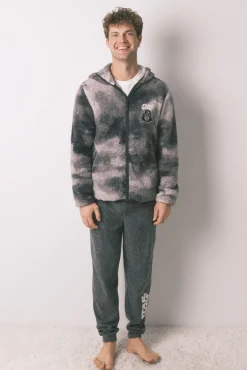 Bata corta hombre borreguito gris Star Wars