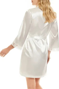 Bata corta satén sabela