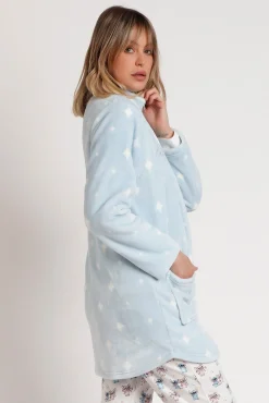 Bata corta terciopelo Stich para mujer