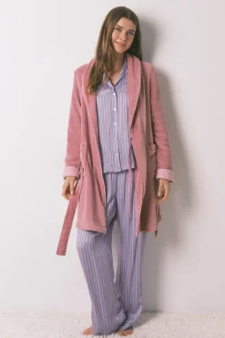 Bata midi polar rosa