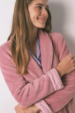 Bata midi polar rosa