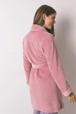 Bata midi polar rosa