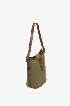 Bimateria buckle bag