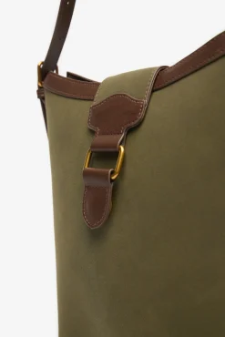 Bimateria buckle bag