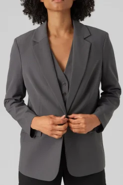 Blazer clásica corte recto