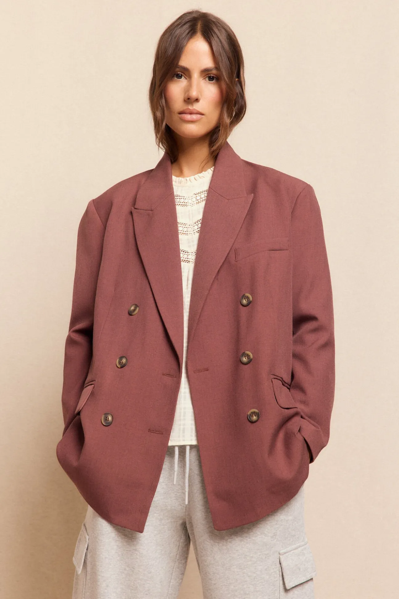 Blazer de corte oversize