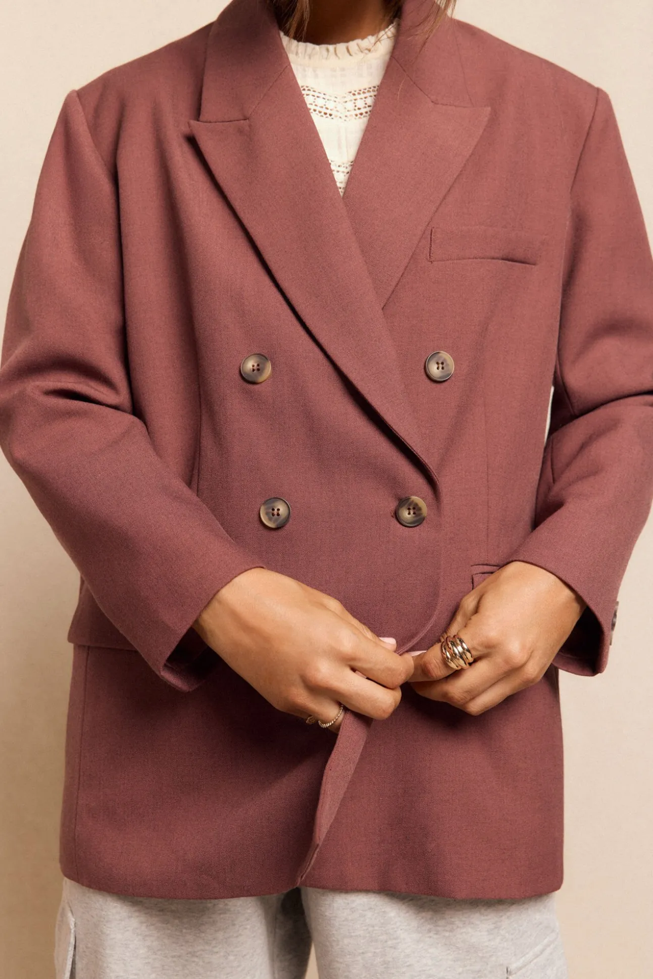 Blazer de corte oversize