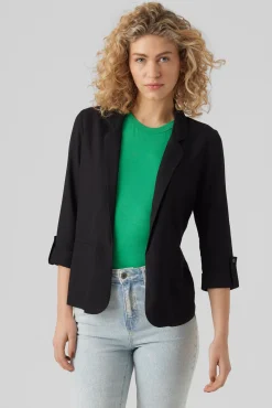 Blazer de mujer abierta con solapa
