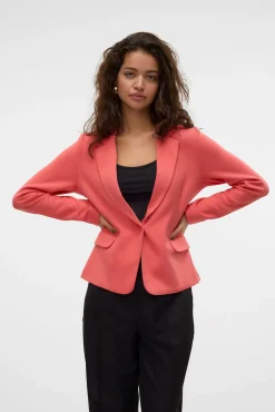 Blazer de mujer manga larga con bolsillos