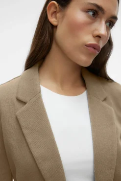 Blazer de mujer manga larga con bolsillos