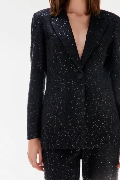 Blazer entallada de lentejuelas