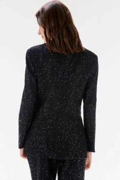 Blazer entallada de lentejuelas