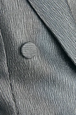 Blazer fantasía doble botonadura