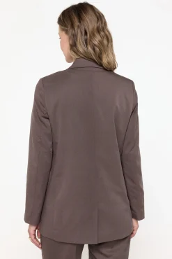 Blazer slim de manga larga