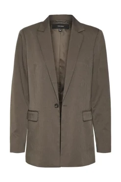 Blazer slim de manga larga