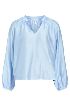 Blusa amplia cuello pico