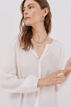 Blusa cuello redondo