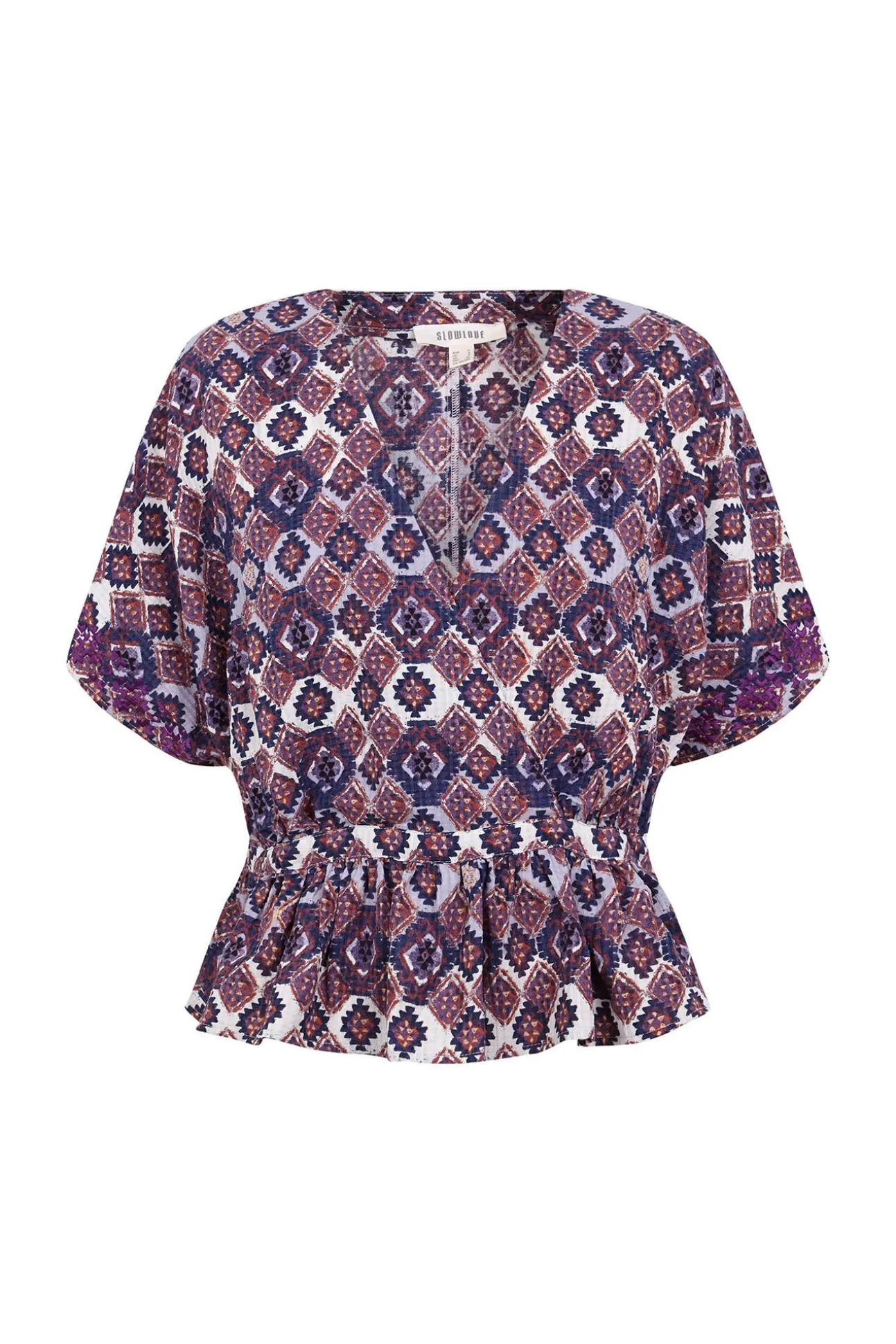 Blusa estampada bordado