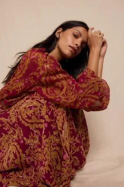 Blusa estampada fluida