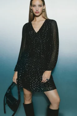 Blusa lurex goma cintura