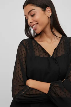 Blusa manga larga plumeti