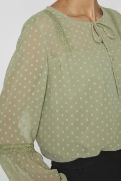 Blusa manga larga plumeti