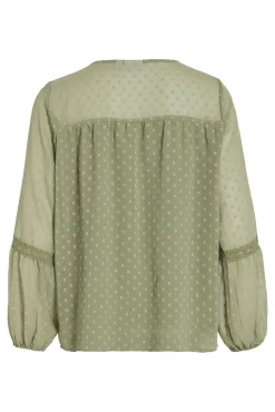 Blusa manga larga plumeti