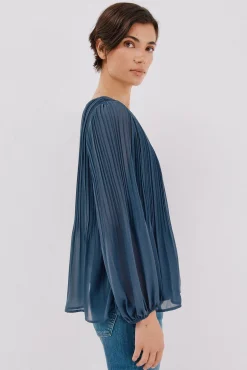Blusa plisada