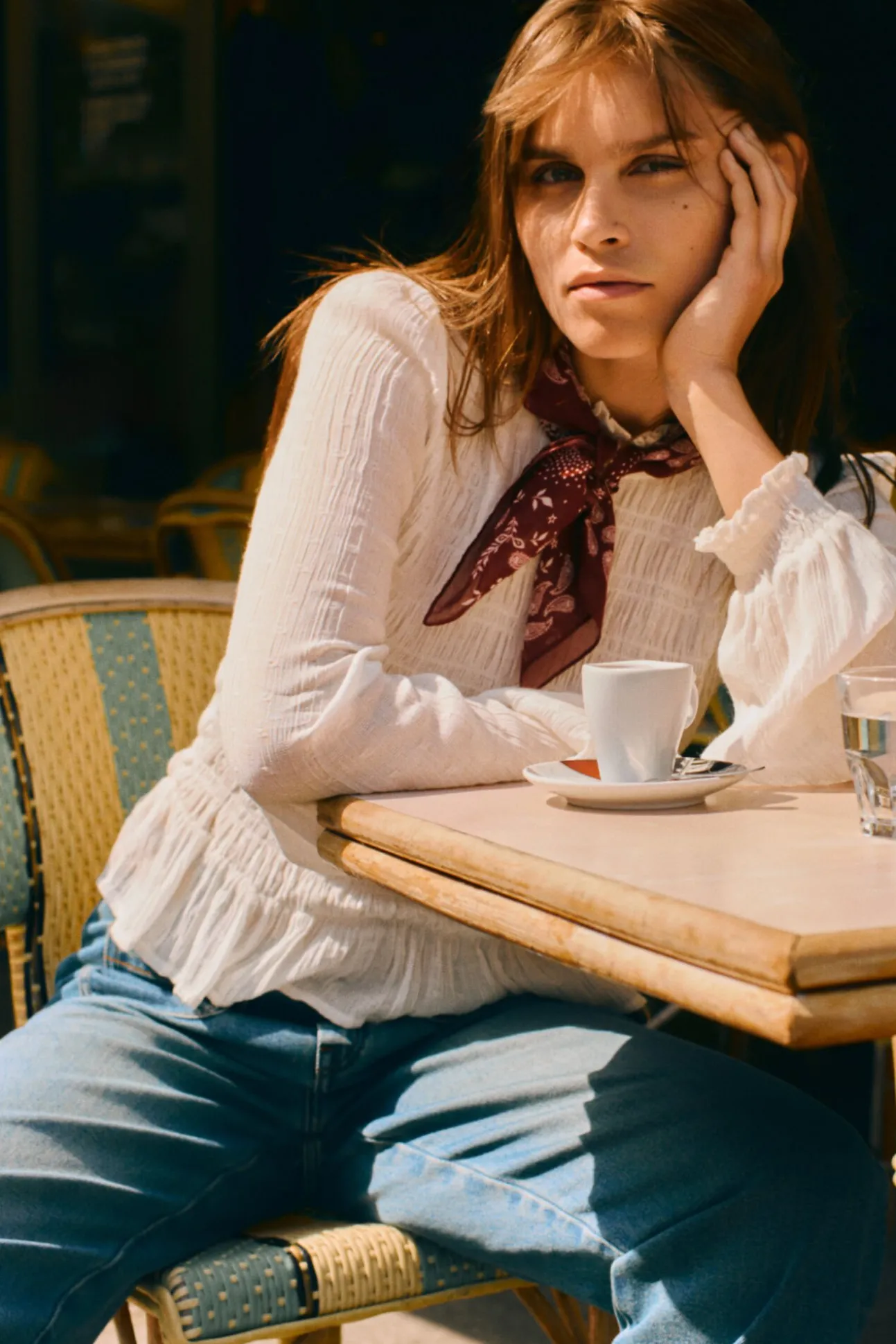 Blusa romántica gomas