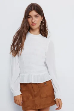 Blusa romántica gomas