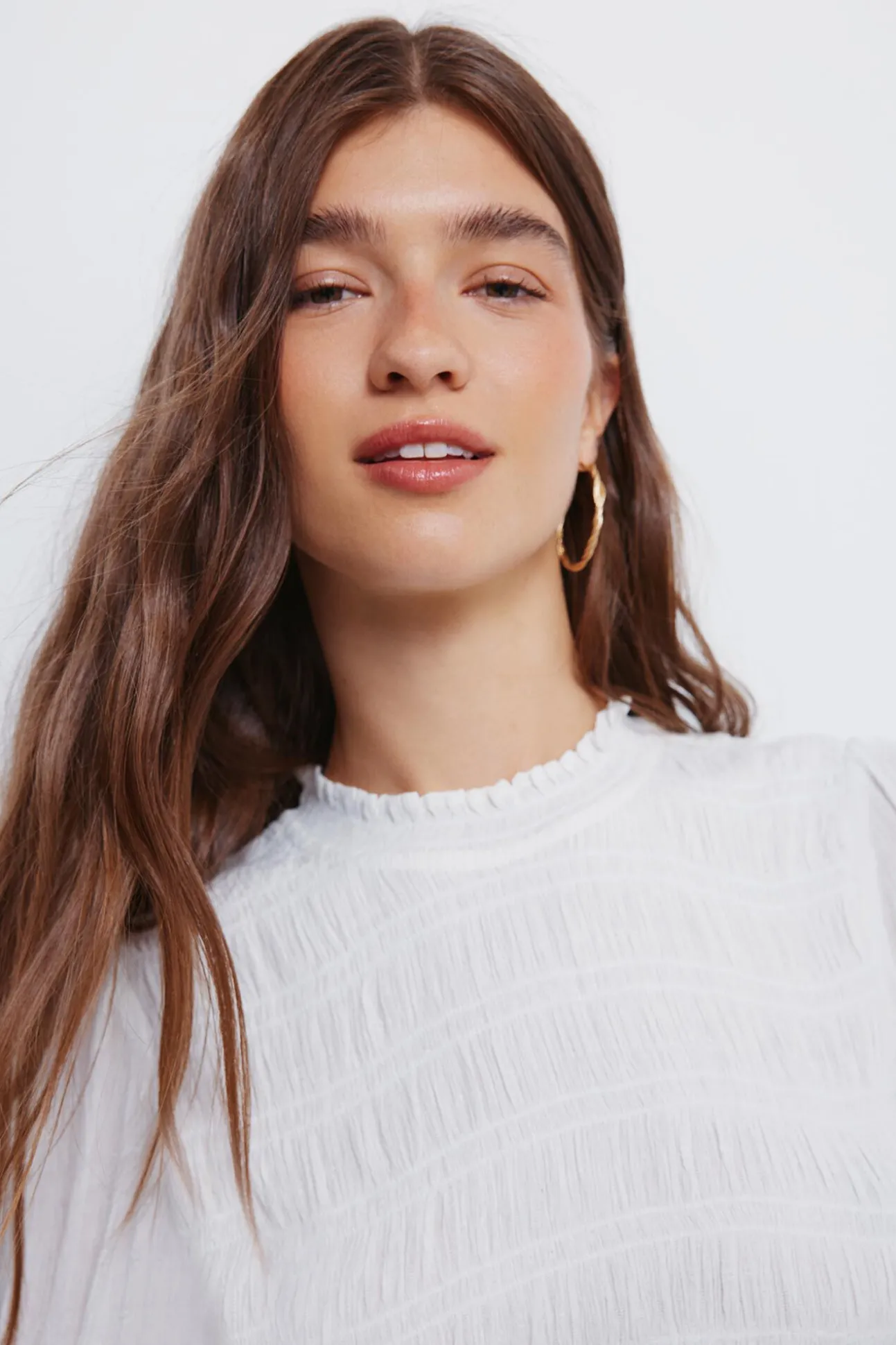 Blusa romántica gomas