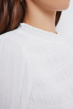 Blusa romántica gomas