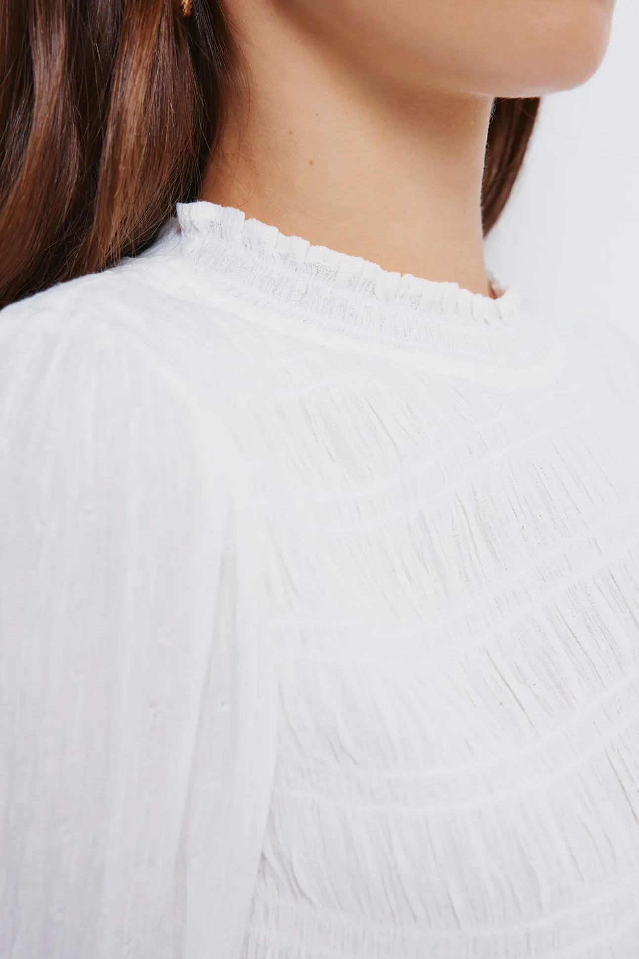 Blusa romántica gomas