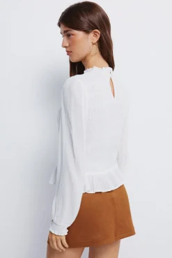 Blusa romántica gomas